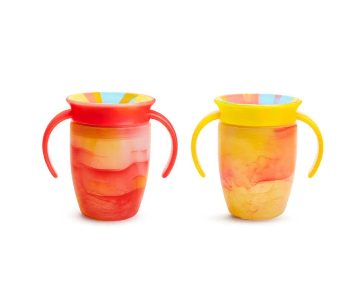 Munchkin Miracle 360° Tie Dye Cup Tropical 6m+ 2x207 ml žlutý a červený