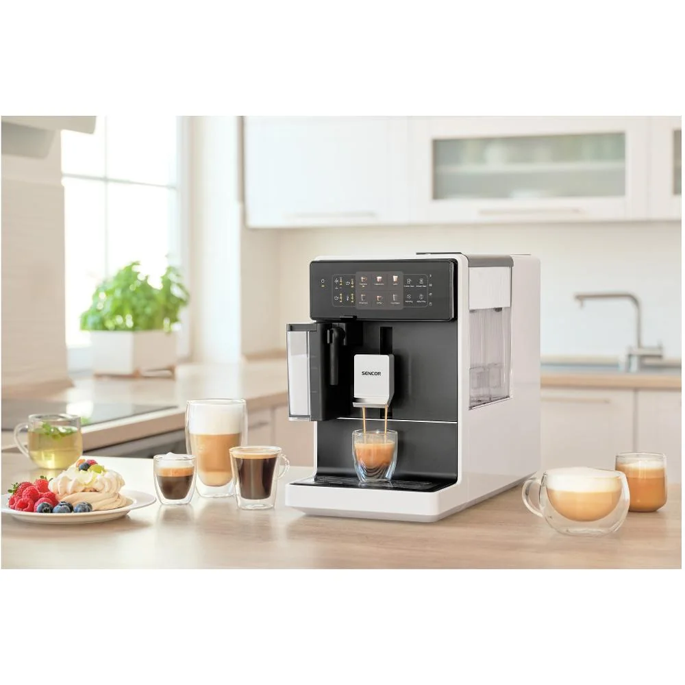 SENCOR SES 9301WH Espresso automatický kávovar bílý