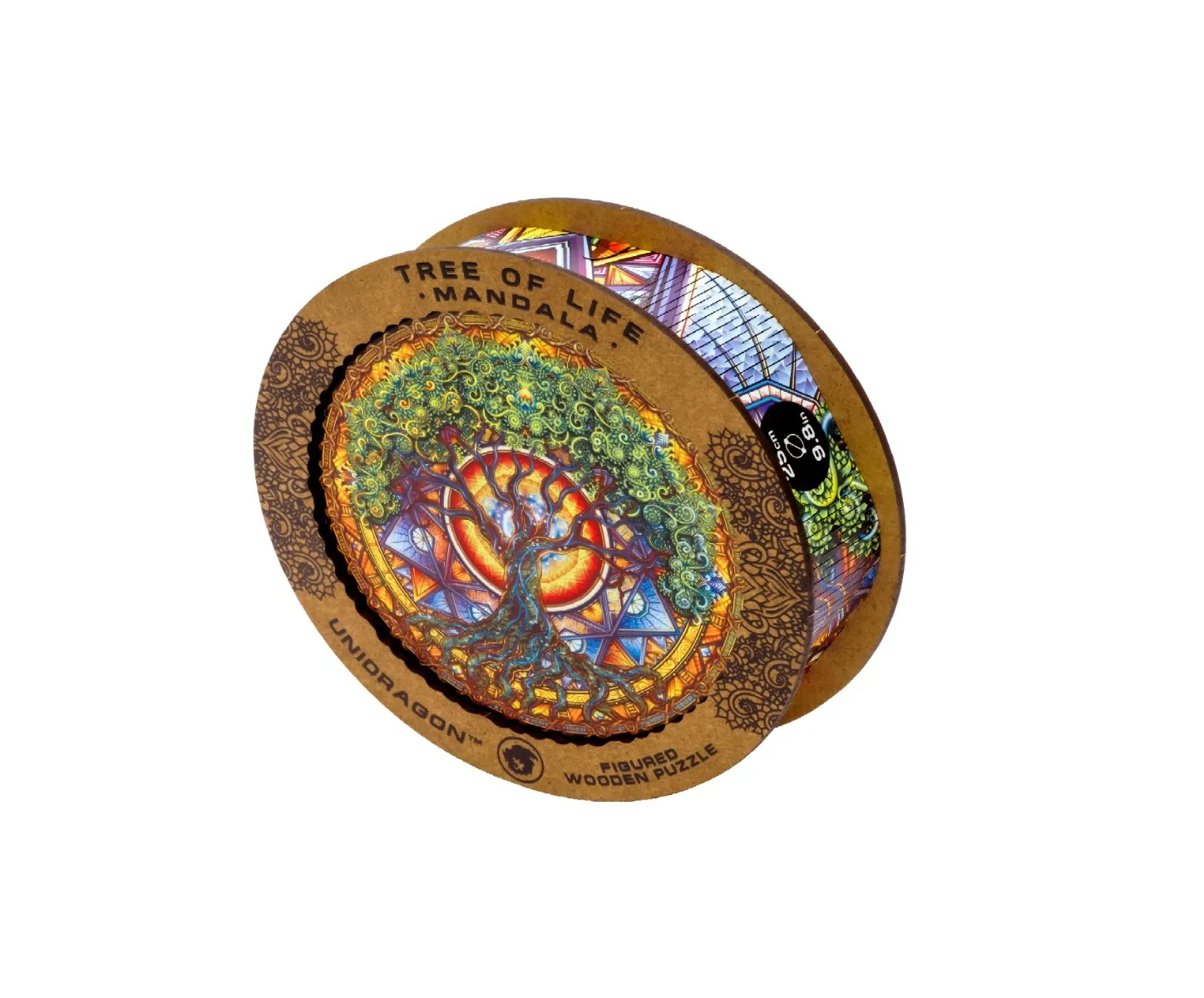 Unidragon Dřevěné puzzle Mandala Tree of Life 350 ks