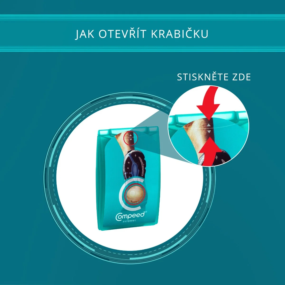 Compeed Náplast na puchýře chodidlo 5 ks