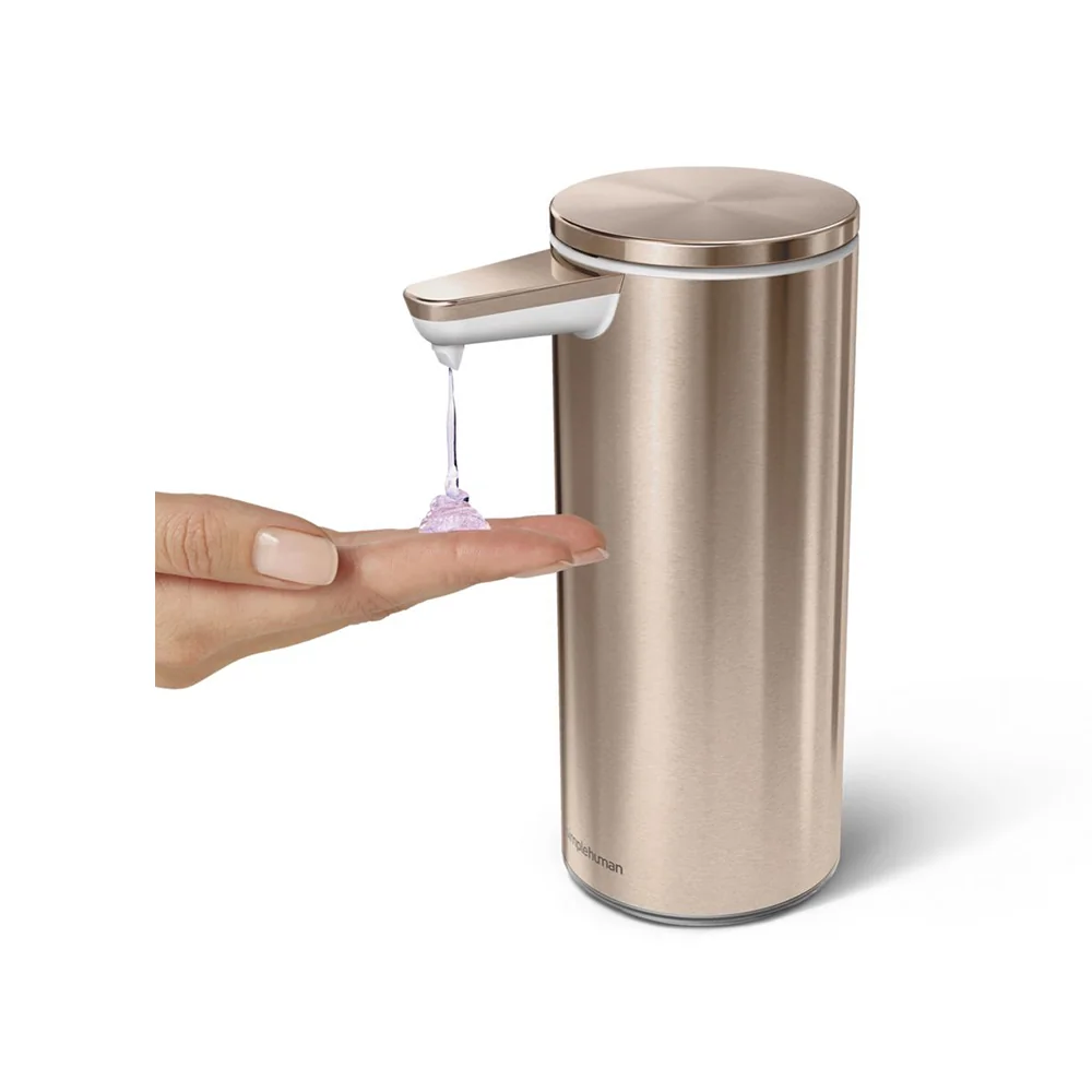 Simplehuman Bezdotykový dávkovač mýdla dobíjecí 266 ml rose gold ocel