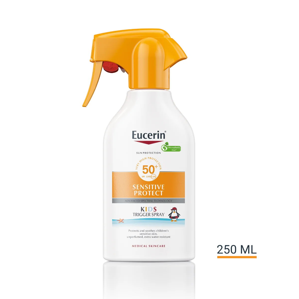 Eucerin SUN Sensitive Protect SPF50+ dětský sprej na opalování 250 ml