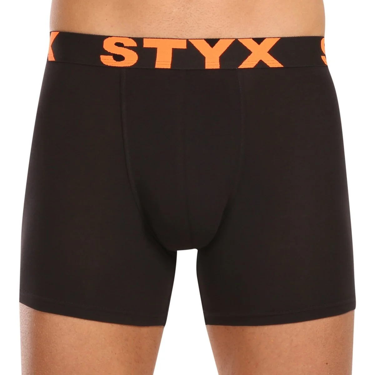 Styx 10PACK pánské boxerky long sportovní guma černé (10U9601) L 