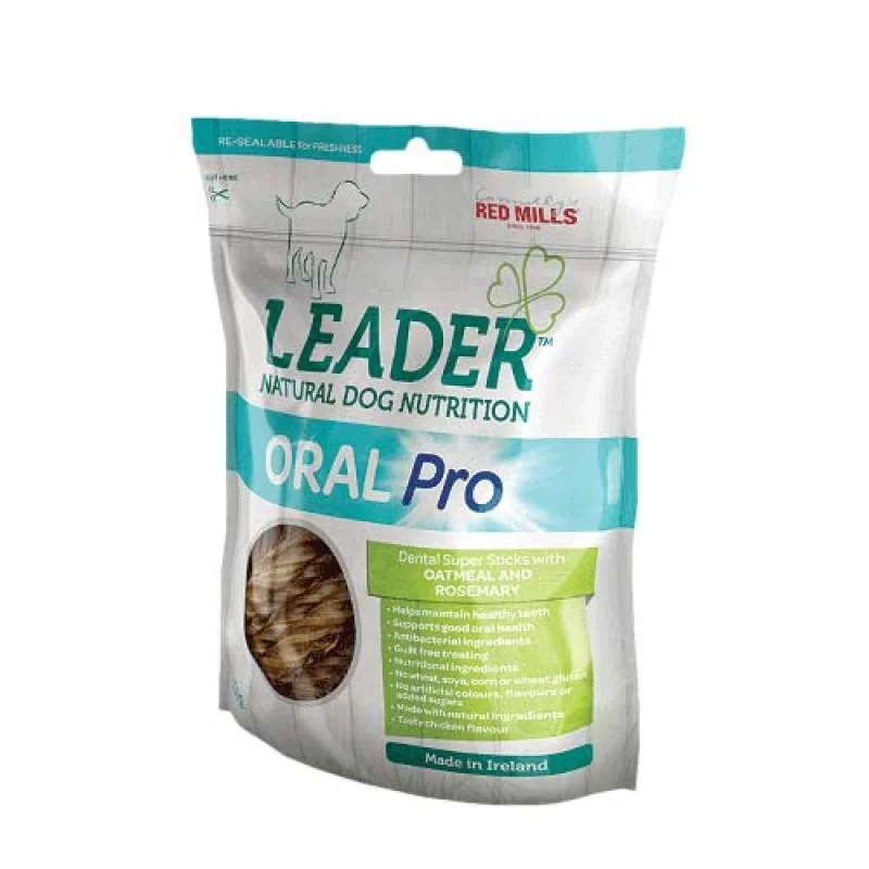 LEADER Oral Pro Oatmeal & Rosemary 130g -Dentální tyčinka s ovesnými vločkami a ro