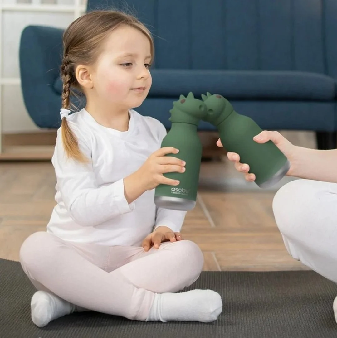 ASOBU Bestie Bottles láhev na pití dinosaurus Dětská termoska