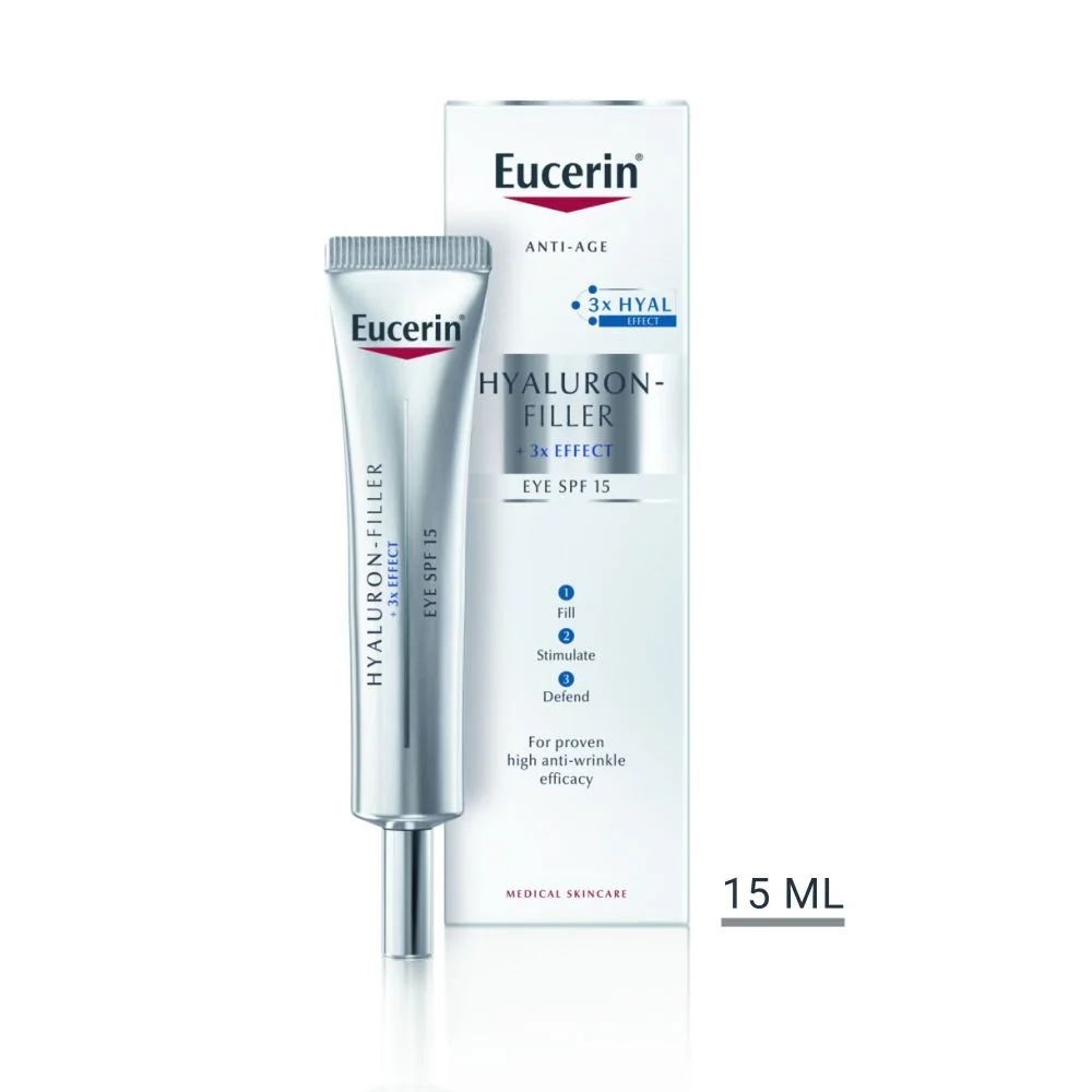 Eucerin Hyaluron-Filler + 3x Effect oční krém proti vráskám 15 ml