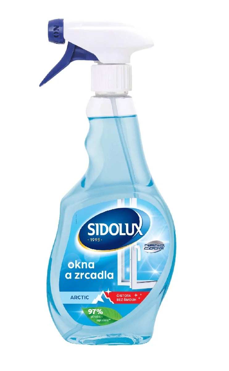 Sidolux Arctic Čisticí sprej na okna a lesklé povrchy 500 ml