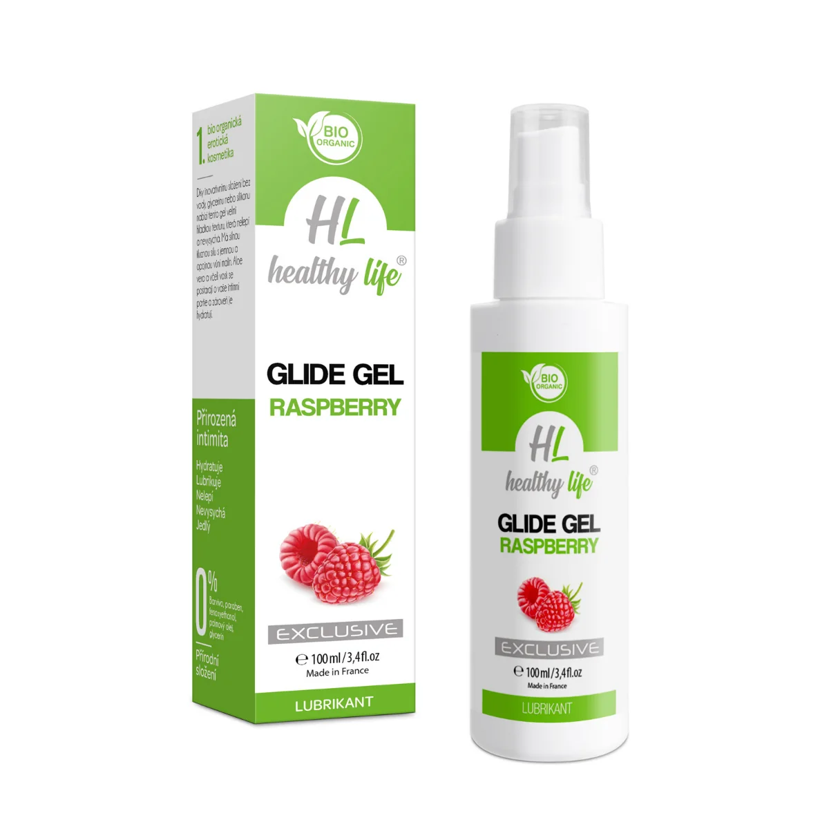 Healthy life Lubrikant Glide Gel Malina 100 ml