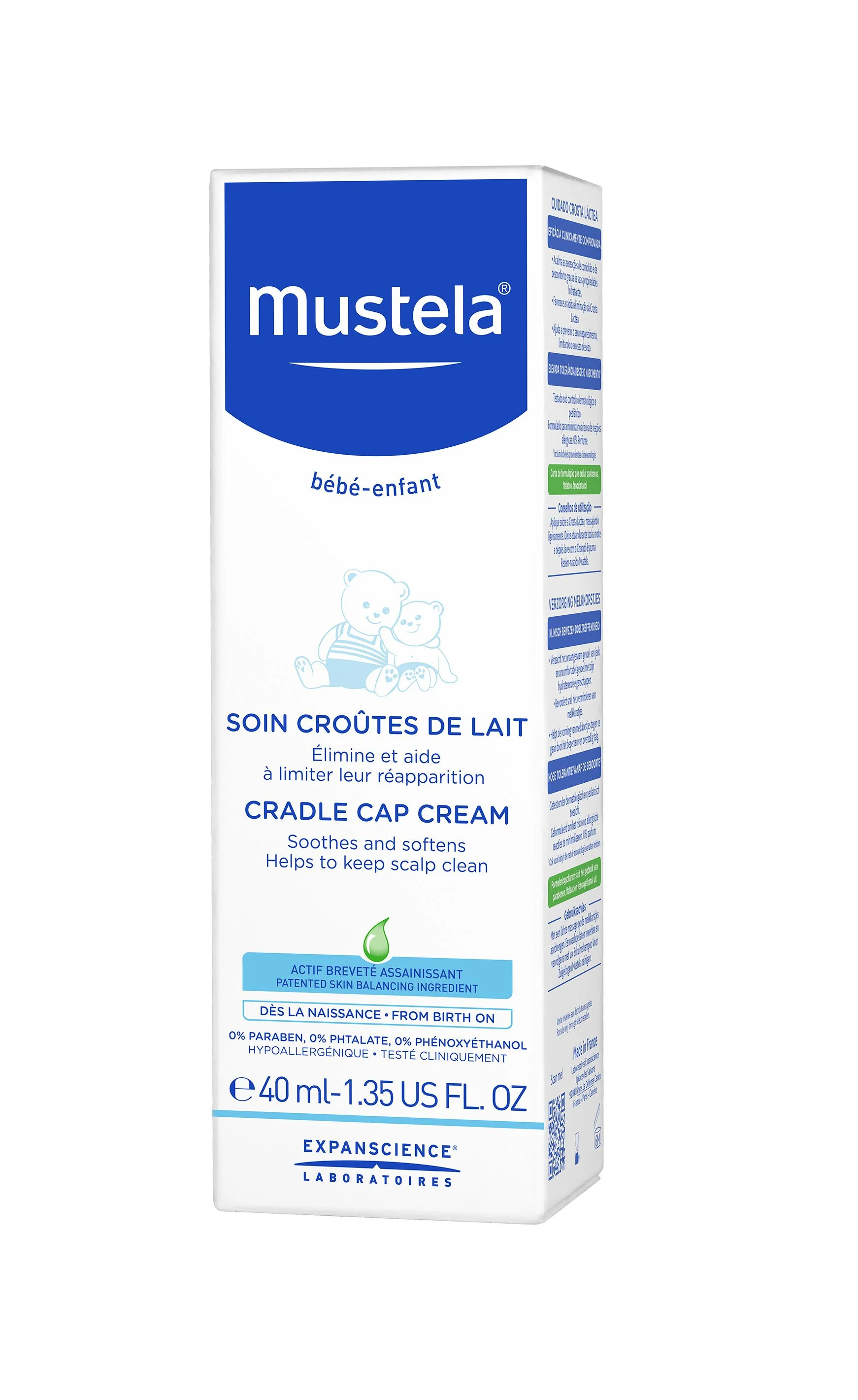 Mustela Krém proti tvorbě mléčných vlasových krust 40 ml