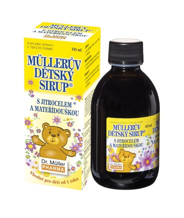 Dr. Müller Müllerův dětský sirup s jitrocelem a mateřídouškou 245 ml