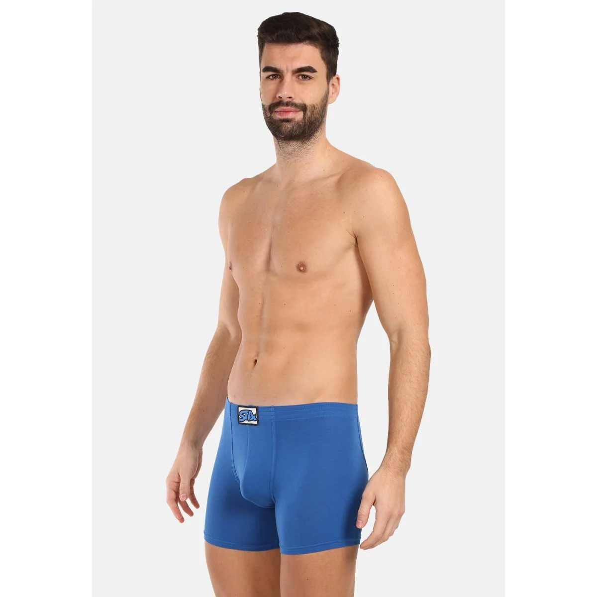 Styx Pánské boxerky long klasická guma modré (F1167) XXL 