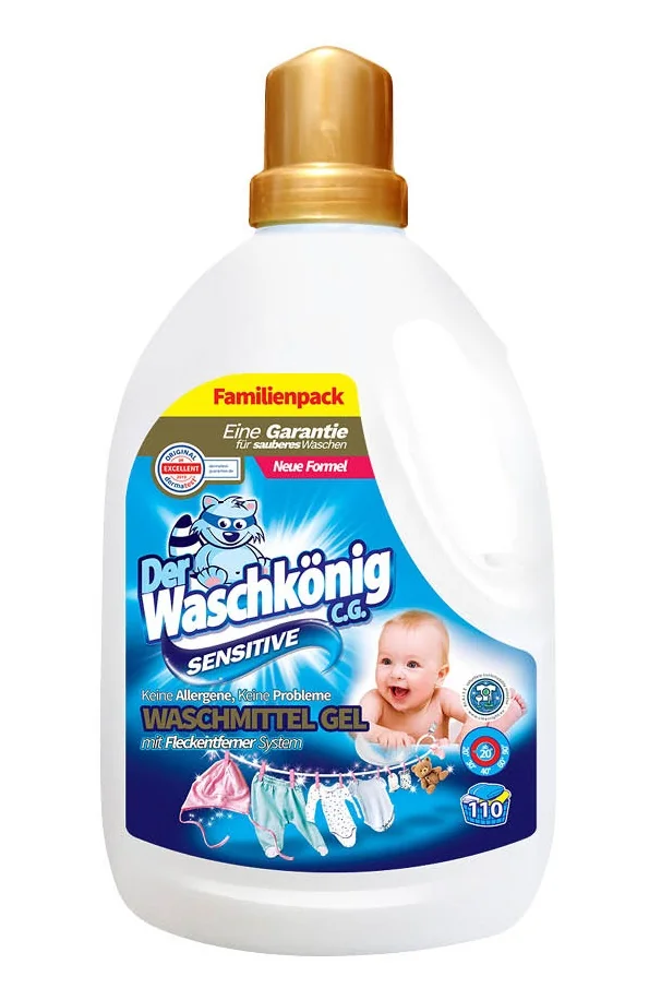 Der Waschkönig Sensitive Prací gel 3,305 l 110 dávek