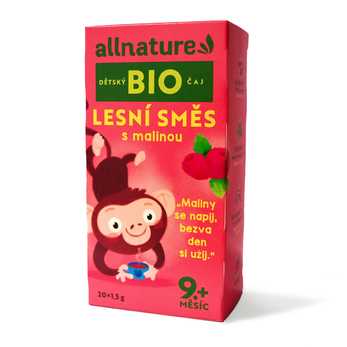 Allnature BIO Lesní směs s malinou dětský čaj 20x1,5 g