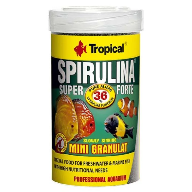 Tropical Super Spirulina Forte Mini Granulat 100ml/56g krmivo ve formě drobného granul? 