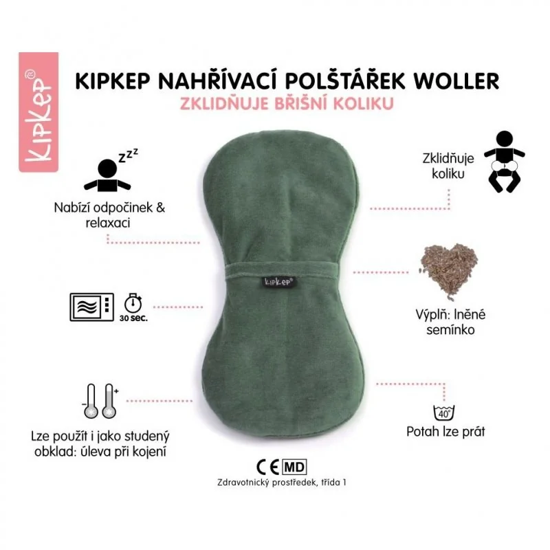 KipKep nahřívací polštářek WOLLER DeLuxe Teddy Sand 