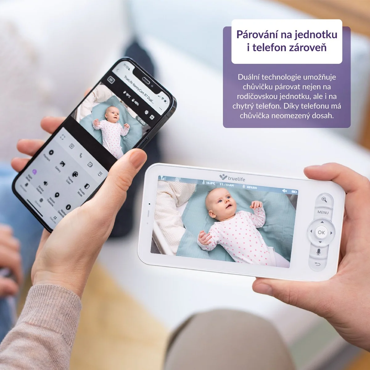 Truelife NannyCam R7 Dual Smart rotační chůvička