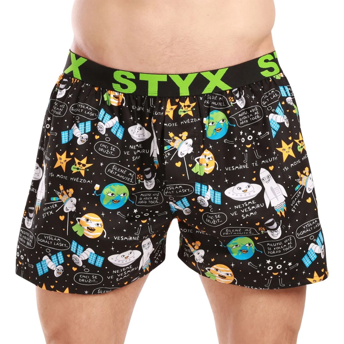 Styx 3PACK pánské trenky art sportovní guma vícebarevné (3B14789) M 