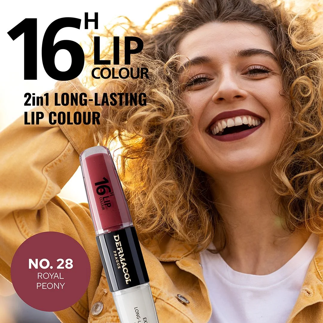 Dermacol 16h Lip Colour Dlouhotrvající barva na rty č. 28 2x4 ml