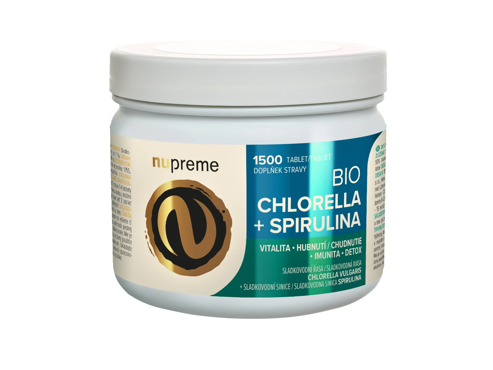 Nupreme BIO Chlorella + Spirulina JUMBO 1500 tablet