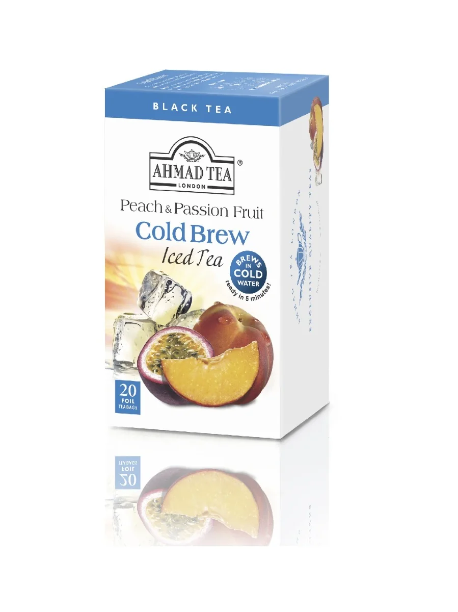 Ahmad Tea Cold Brew Iced Tea Peach & Passion Fruit 20 sáčků