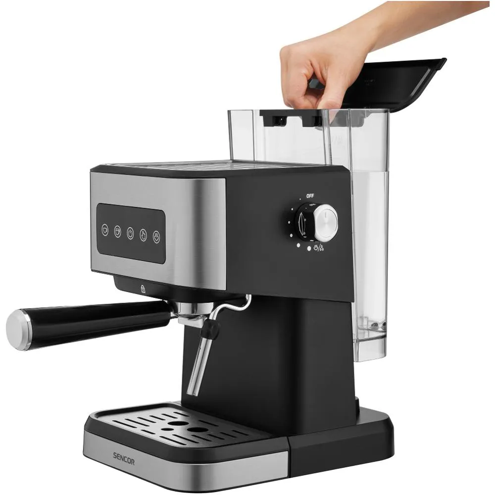 SENCOR SES 4020SS Espresso pákový kávovar černý/šedý