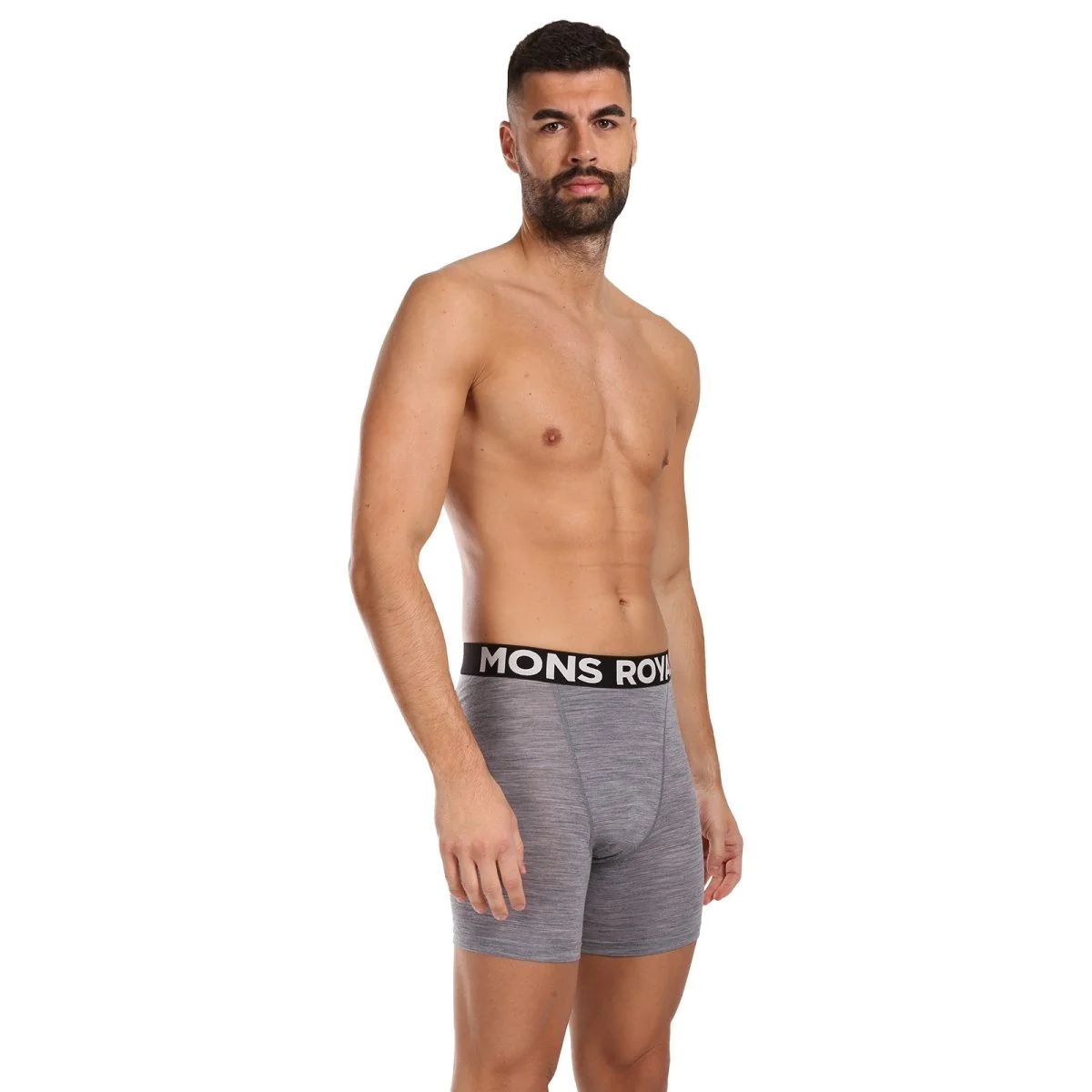 Mons Royale Pánské boxerky merino šedé (100088-2169-710) XL 