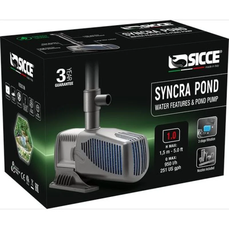 Sicce SYNCRA POND 1,0 jezírkové čerpadlo s fontánou