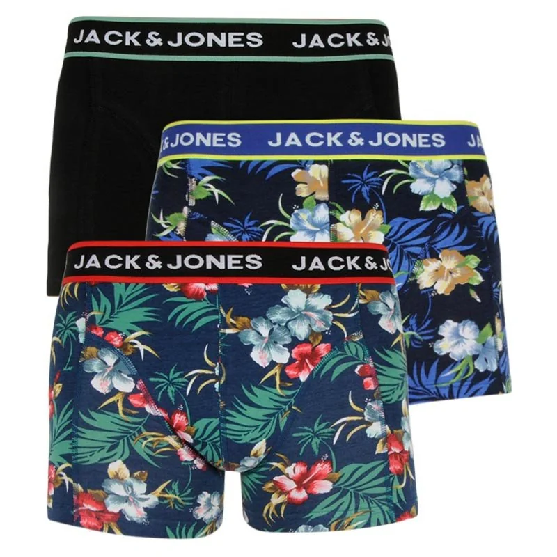 Jack and Jones 3PACK pánské boxerky vícebarevné (12171253) M