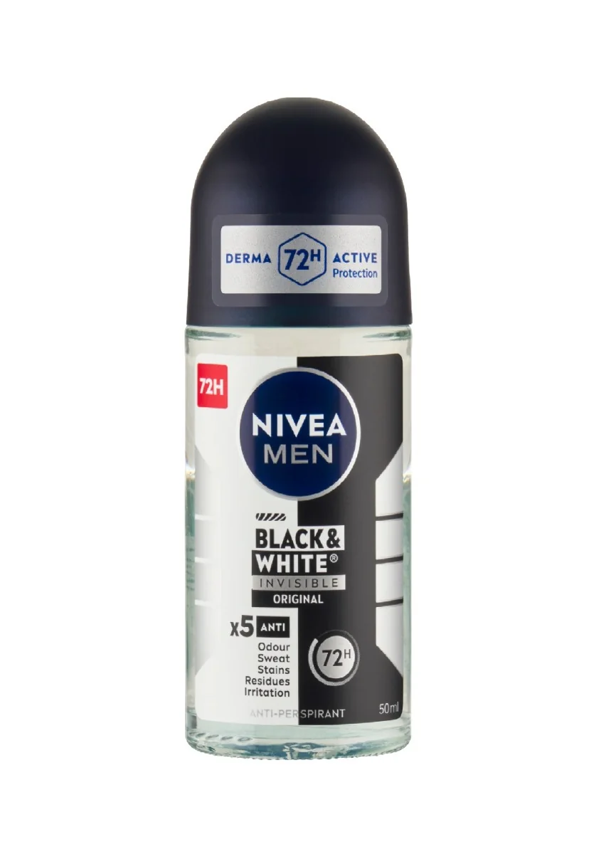 Nivea MEN AP Black&White Invisible Original kuličkový antiperspirant 50 ml