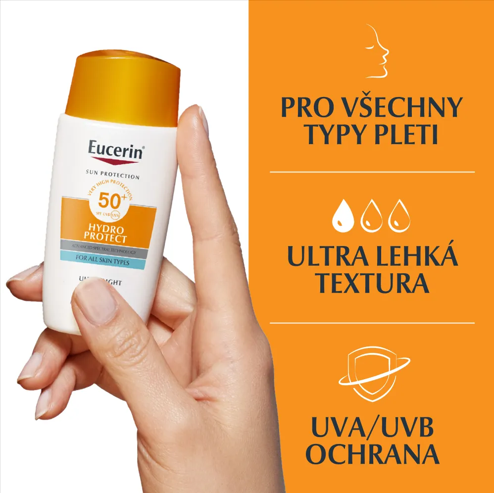 Eucerin SUN Hydro Protect SPF50+ ultra lehký fluid na obličej 50 ml