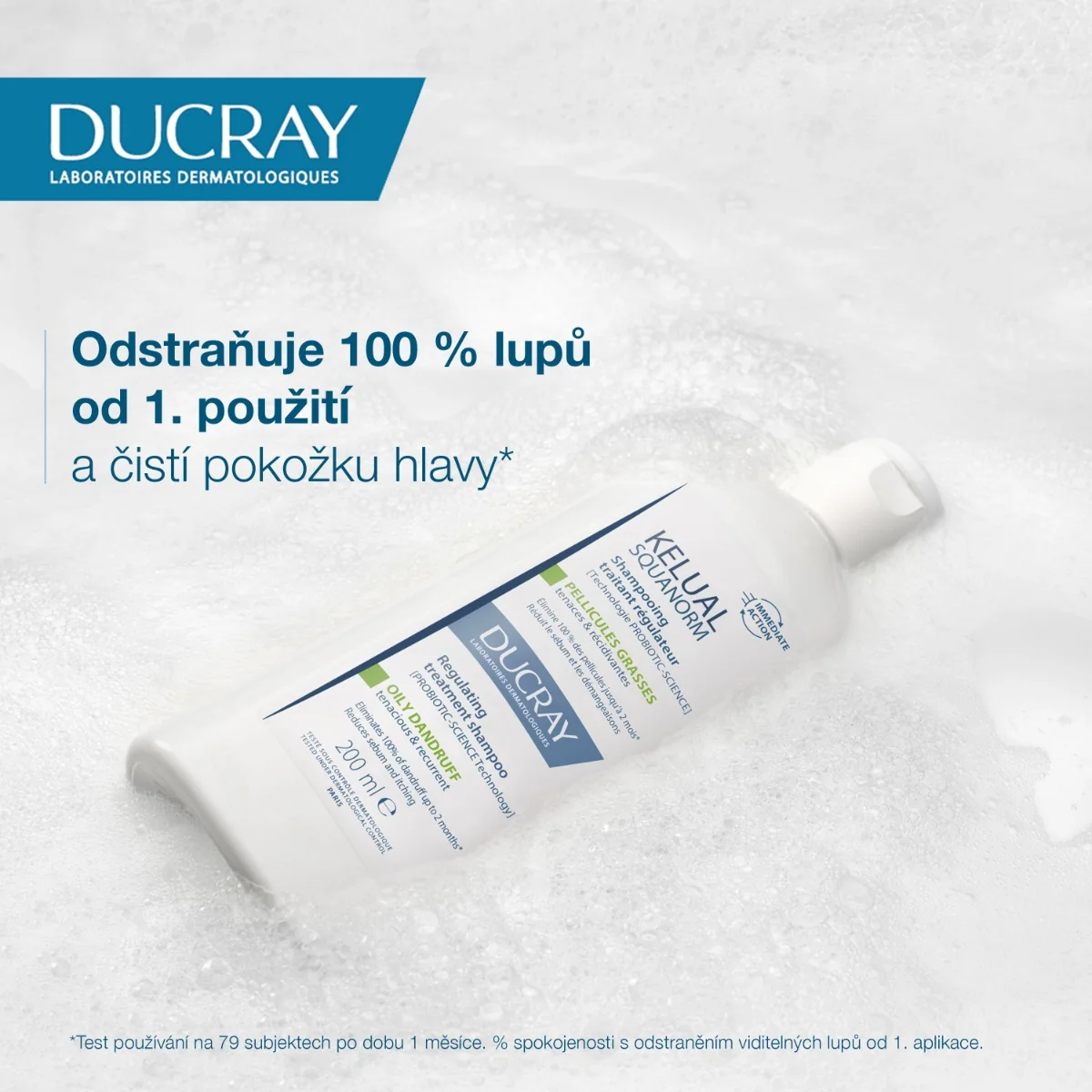 Ducray Kelual Squanorm Šampon na mastné lupy 200 ml