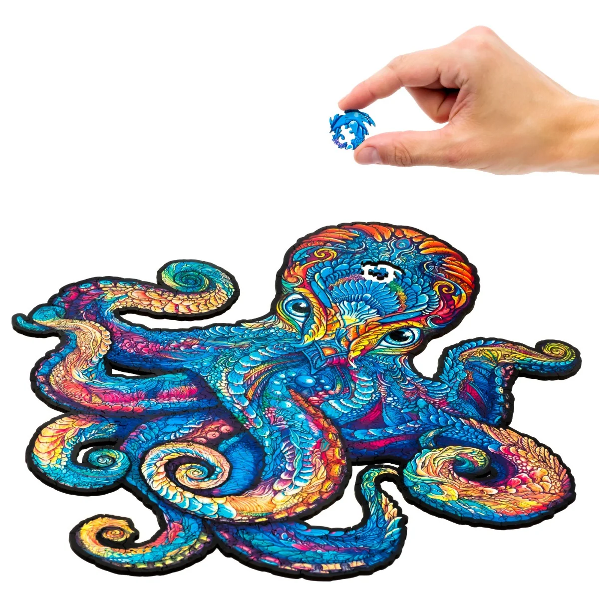 Unidragon Dřevěné puzzle Magnetic Octopus 300 ks