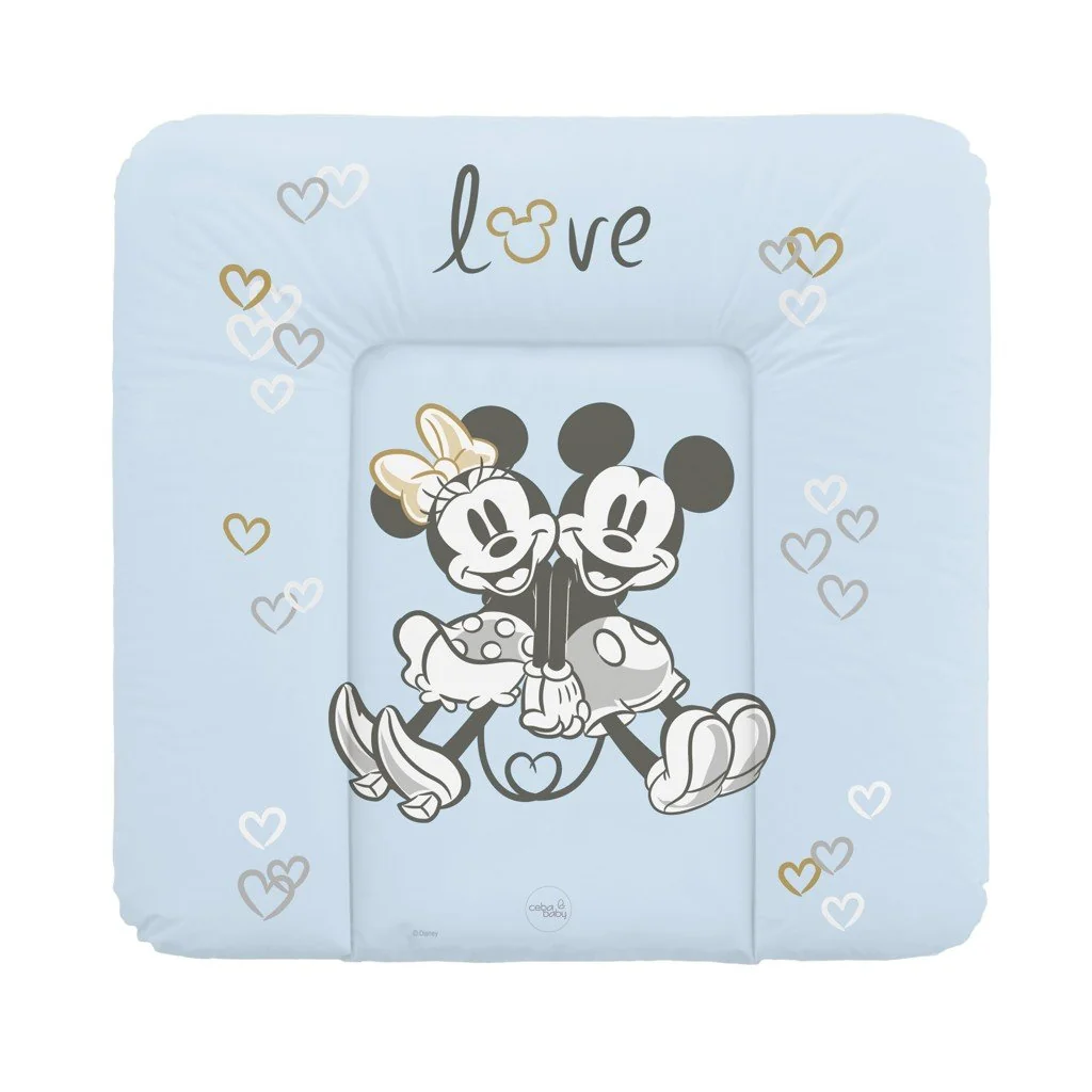 Ceba Podložka přebalovací měkká na komodu (75x72) Disney Minnie & Mickey Blue