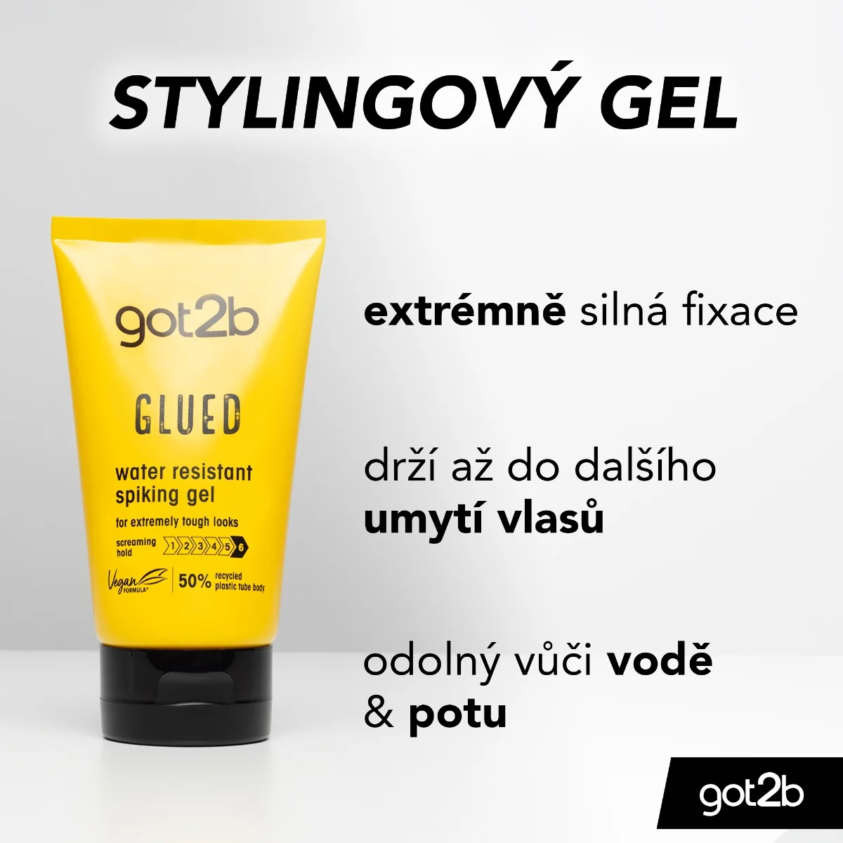 got2b Glued voděodolný gel na vlasy 150 ml