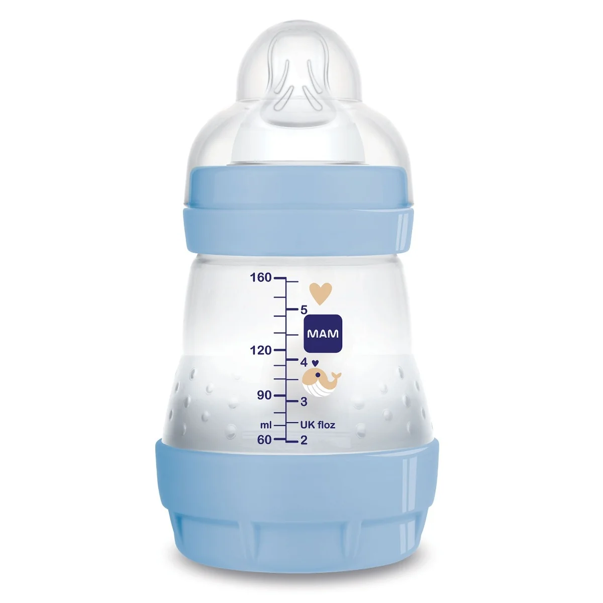 MAM Láhev Anti-Colic 0m+ 160 ml 1 ks modrá