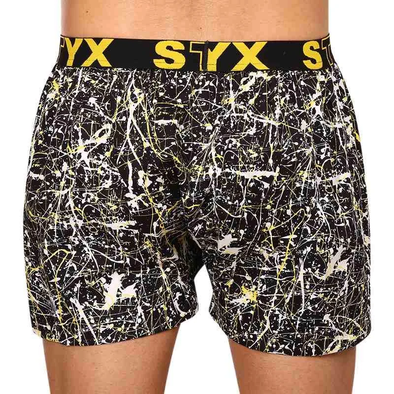 Styx 3PACK pánské trenky art sportovní guma vícebarevné (3B13356) XL 