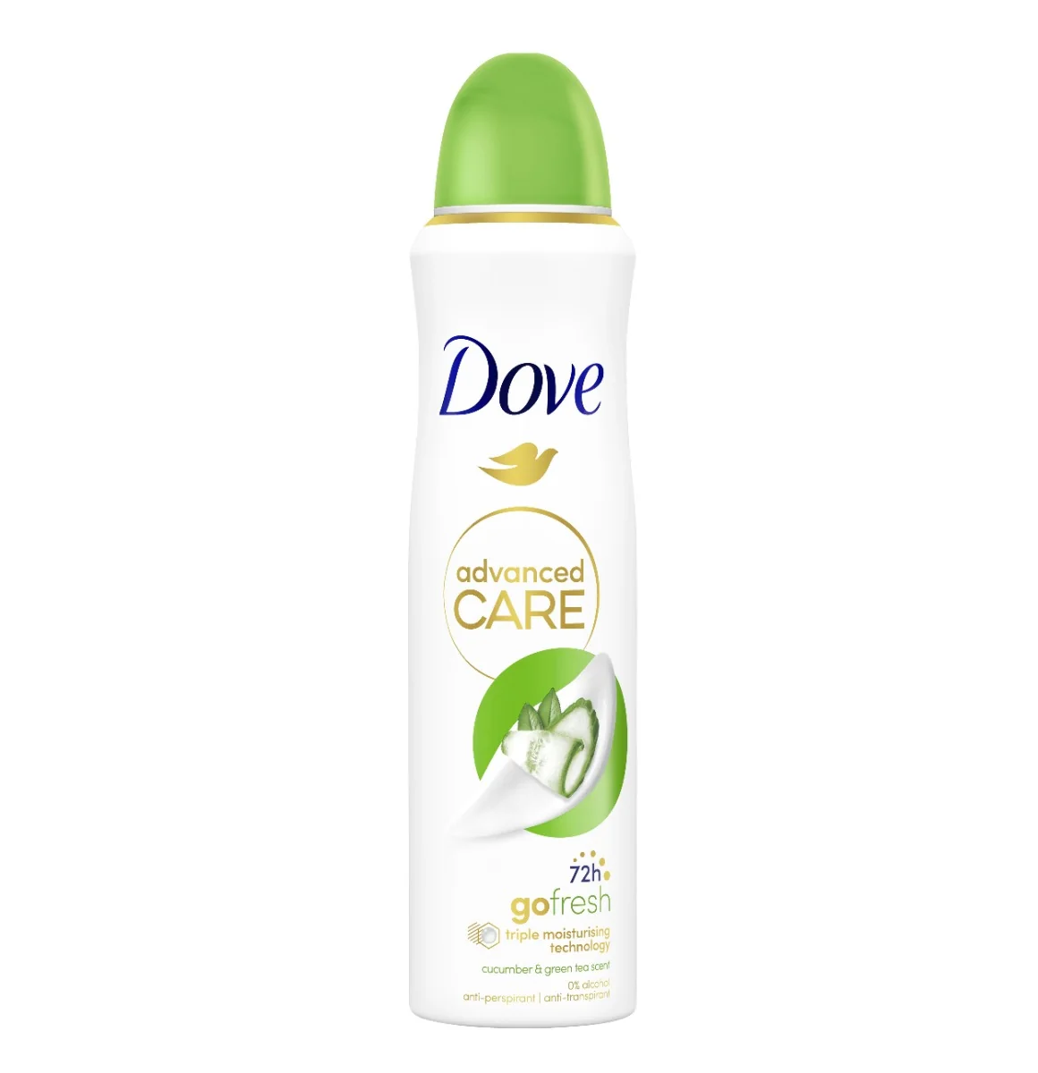 Dove Advanced Care Okurka antiperspirant ve spreji 150 ml