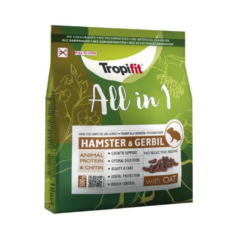 Tropifit ALL IN 1 Hamster & Gerbil 500g krmivo pro křečky a pískomily 