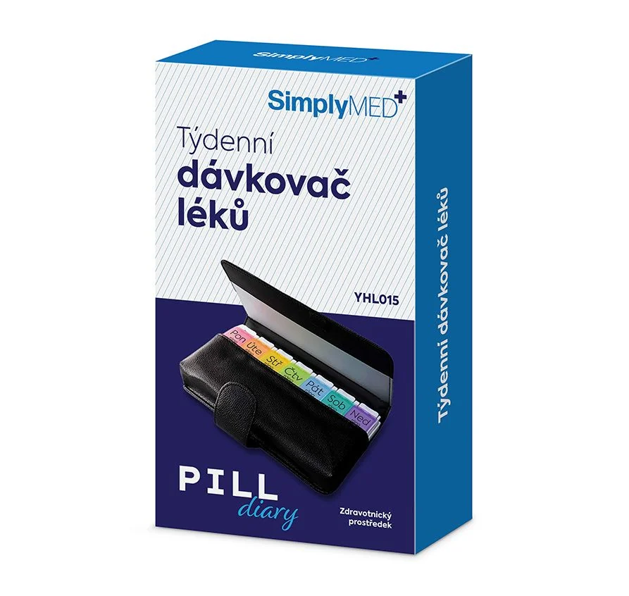 SimplyMed Dávkovač léků týdenní YHL015 Pill diary 1 ks