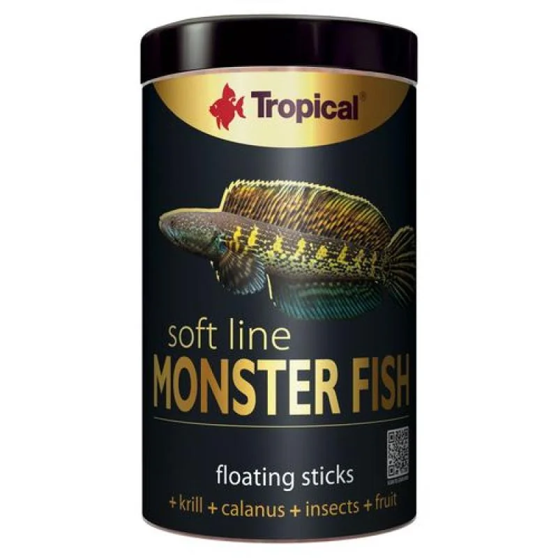 Tropical Monster Fish 1000ml/320g krmivo pro velké masožravé ryby 