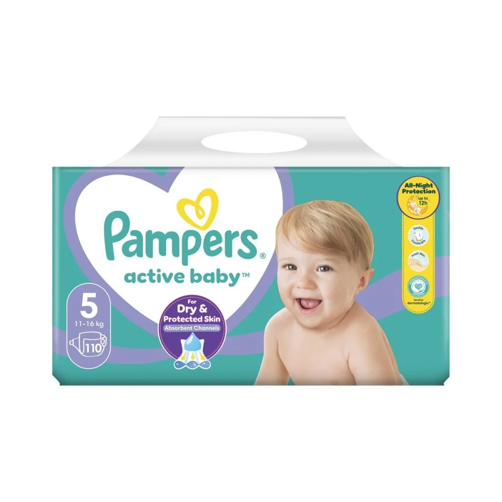 Pampers Active Baby vel. 5 11-16 kg dětské pleny 110 ks