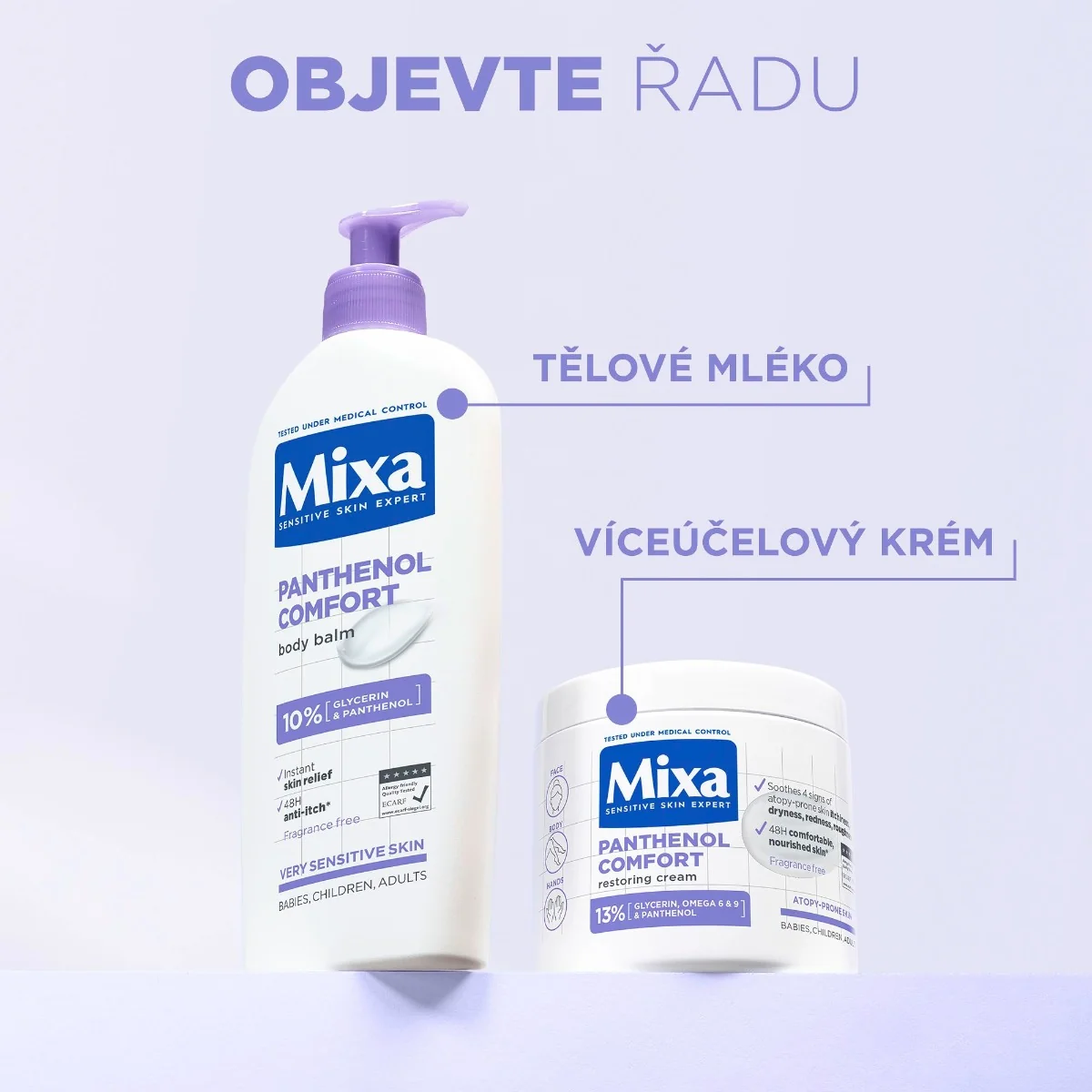 Mixa Baby & Adult Atopiance zklidňující tělové mléko 400 ml