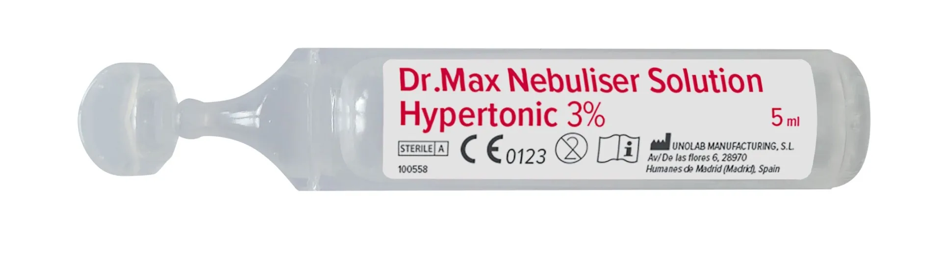 Dr. Max Nebuliser Solution Hypertonic 3% 30x5 ml