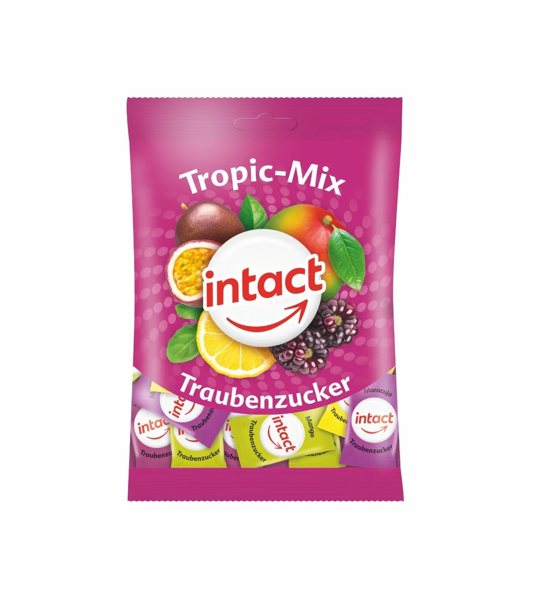 Intact Hroznový cukr Tropický mix 75 g