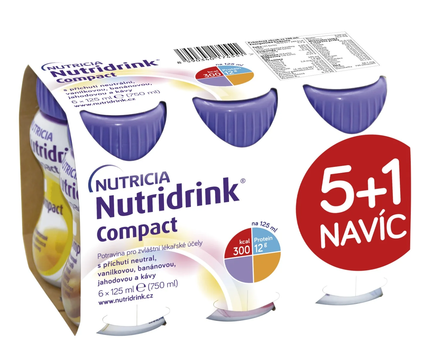 Nutridrink Compact 5+1 6x125 ml