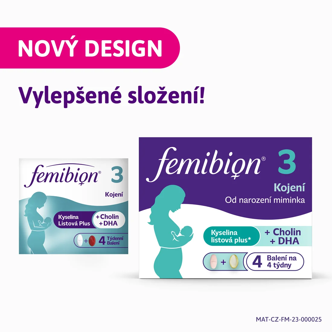 Femibion 3 Kojení 28 tablet + 28 tobolek