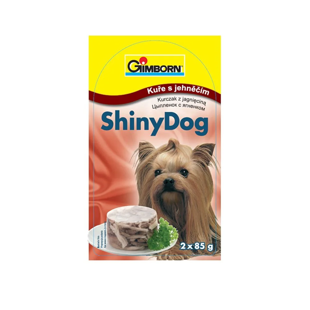 ShinyDog Kuřecí a jehněčí konzerva 2x85 g