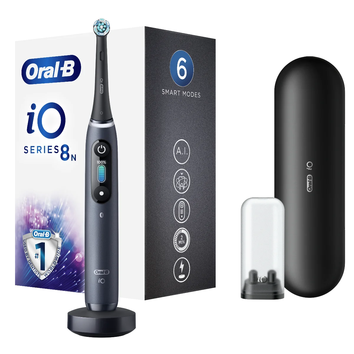 Oral-B iO8 Series Black Onyx elektrický zubní kartáček