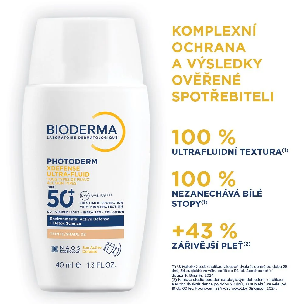 BIODERMA Photoderm XDefense ultrafluidní ochrana SPF50+ světlá 40 ml