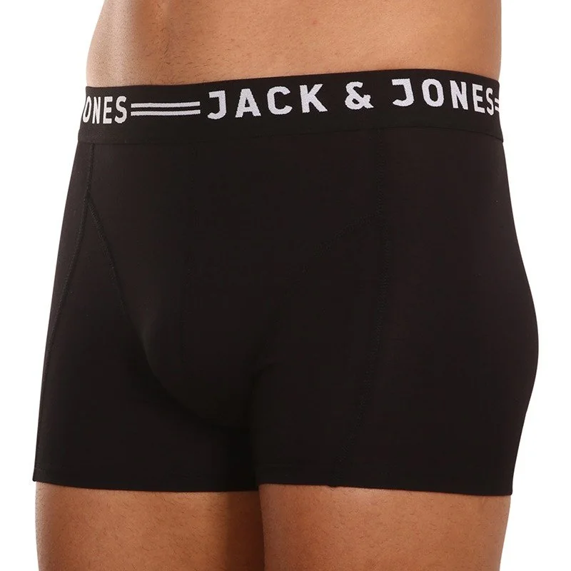 Jack and Jones 3PACK pánské boxerky černé (12081832 - black/black) XL 